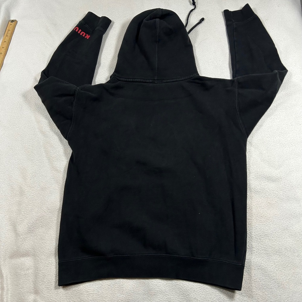 KUIU Hoodie Mens Medium Black American Flag Ram Logo Graphic Pullover Sweatshirt - Picture 7 of 7